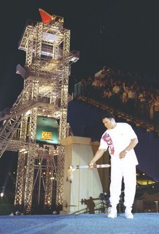 1996: Muhammad Ali lights the torch