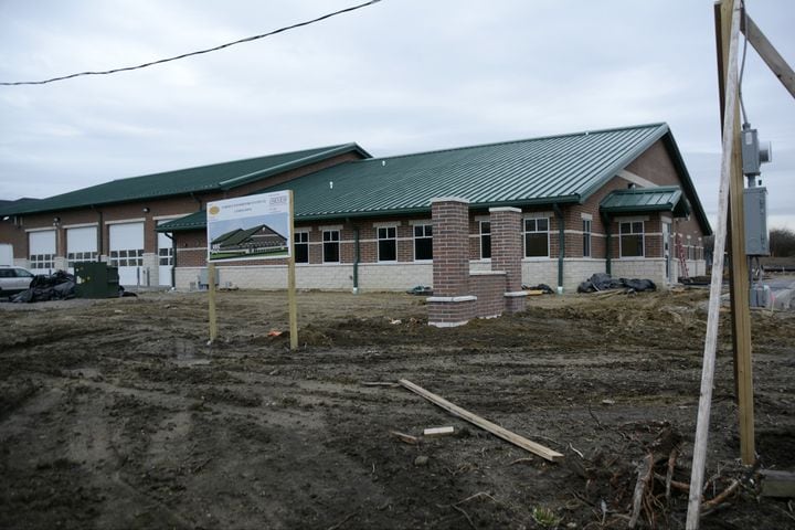 Construction progress of the Fairfield Twp. fire station
