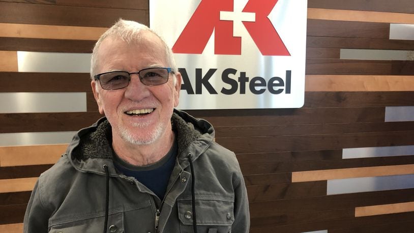 Dan Scherrer, 70, of Monroe, worked in research at Armco/AK Steel for 50 years, the last three at the $36 million AK Steel Research and Innovation Center. He retired last month, the same day as his 50-year wedding anniversary. RICK McCRABB/STAFF
