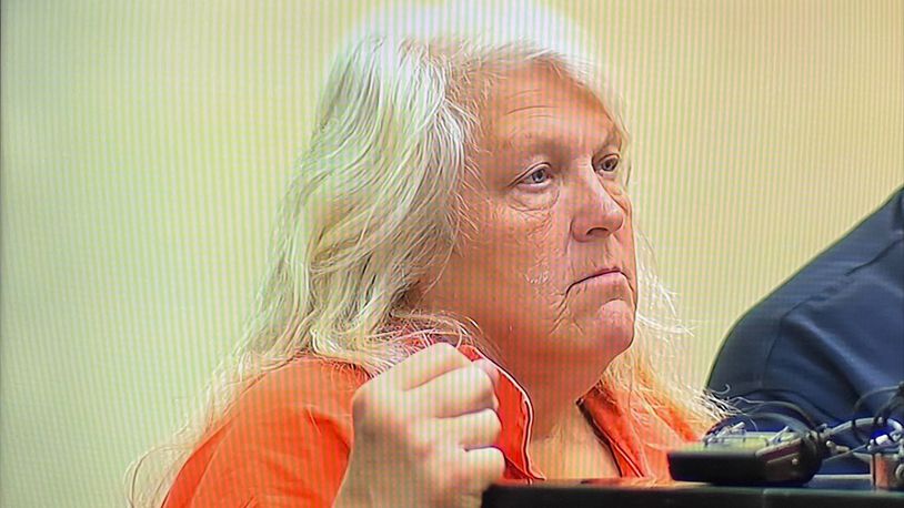 Ronda Murphy, 60, is seen Aug. 2, 2023 in Middletown court. She was arraigned on multiple counts of animal abuse. WCPO/CONTRIBUTED