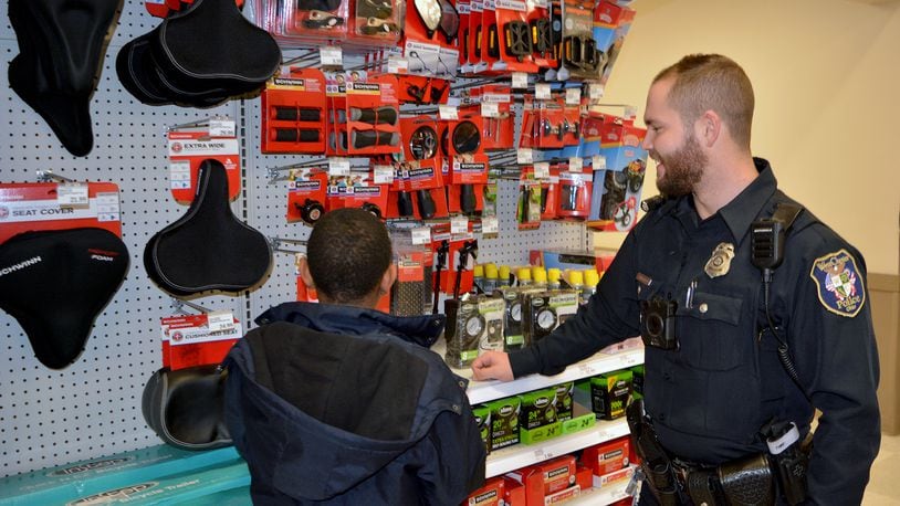 West Chester Twp. school resource officers and 24 kids from the Lakota School District went on a shopping spree Thursday night at the Meijer store on Tylerville Road.