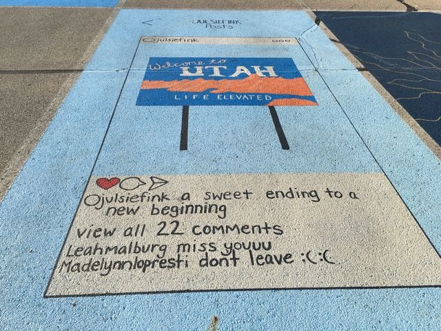 PHOTOS: Kings High School seniors painted their parking lot spaces for ...