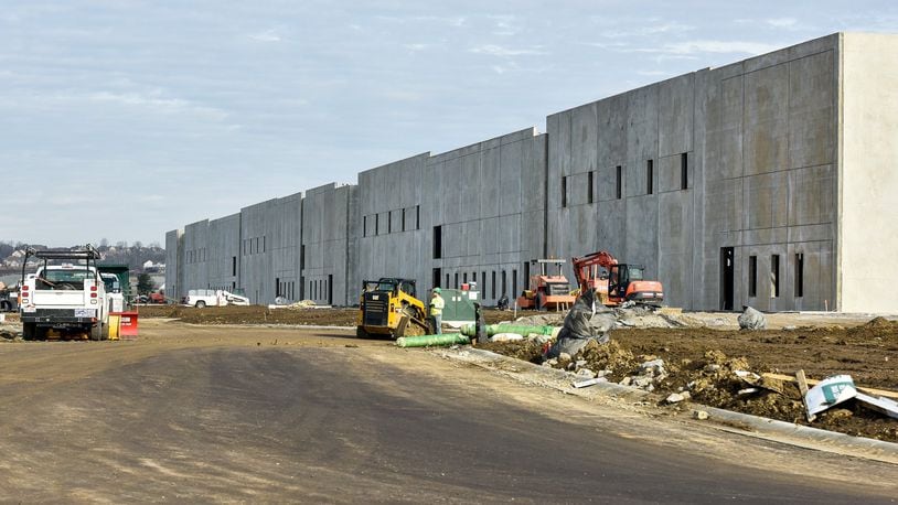 West Chester Trade Center I, II and III, including approximately 1.2 million square feet of space, are being constructed along Ohio 747 between Smith Road and Union Centre Boulevard in West Chester Township. The industrial market finished strong at the end of 2018 and more is on the way in 2019. NICK GRAHAM/STAFF