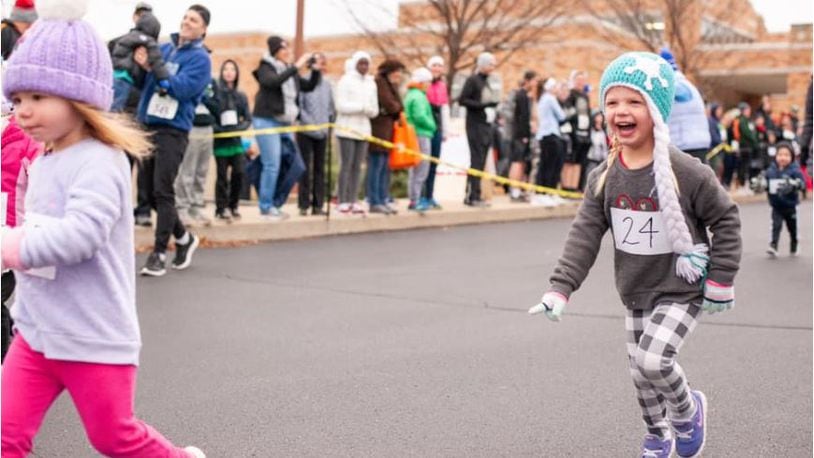 Runners in the Thanksgiving Day 5K fun runs enjoyed themselves on the morning of the holiday. About 100 children ran short races, while others ran 5-kilometer races in Hamilton’s Highland Park neighborhood, in a fundraiser for the YoungLives ministry. PROVIDED