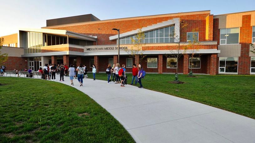 Middletown school officials announced they are temporarily putting more than 800 Middletown Middle School students on remote learning due to staffing problems caused by teachers - and non-teaching staffers - being forced into precautionary quarantines. (File Photo\Journal-News)