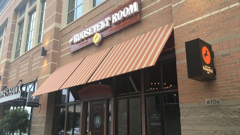 The Roosevelt Room is located at 7500 Bales St. between CineBistro and Cooper’s Hawk Winery & Restaurant at the Liberty Center in Liberty Twp. ERIC SCHWARTZBERG/STAFF