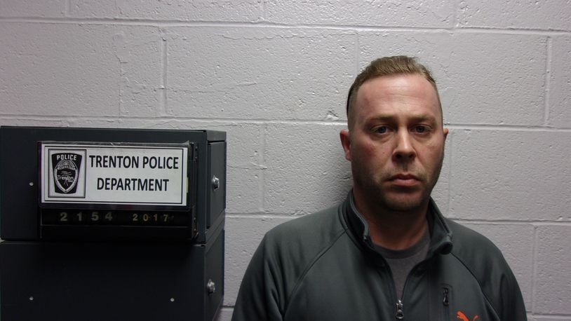 Dustin F. Pedersen, 36, of Trenton, has been charged with one count of aggravated robbery for allegedly robbing the Fifth Third Bank on West State Street on Dec. 16. COURTESY TRENTON POLICE