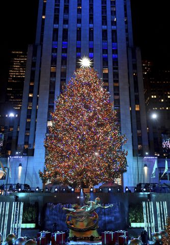 Photos: Rockefeller Center Christmas Tree Lighting 2018