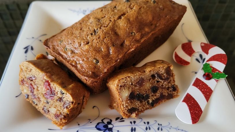 Fruitcakes are a tradition in many households during the holidays. This one is made with fresh local ingredients. CONTRIBUTED