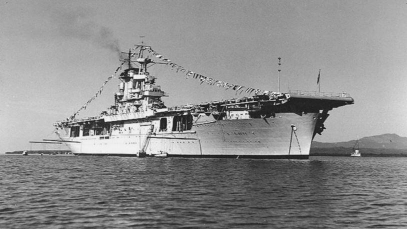 USS Wasp anchored in Guantanamo Bay, Cuba, in 1940. (Photo: U.S. Naval Historical Center)