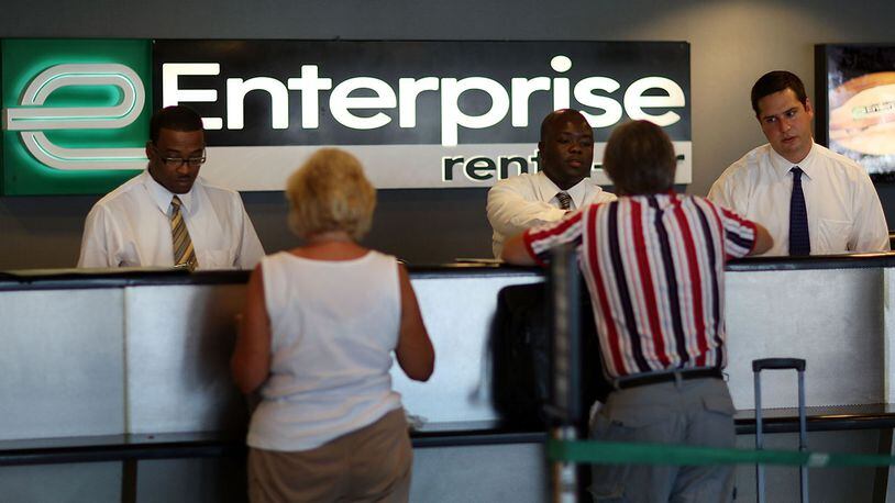An Enterprise car rental camera. AP photo