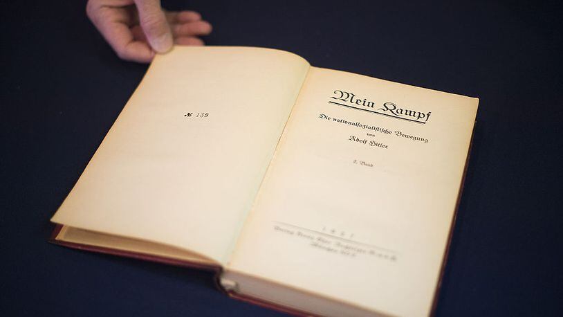 "Mein Kampf" was Adolf Hitler's political manifesto.