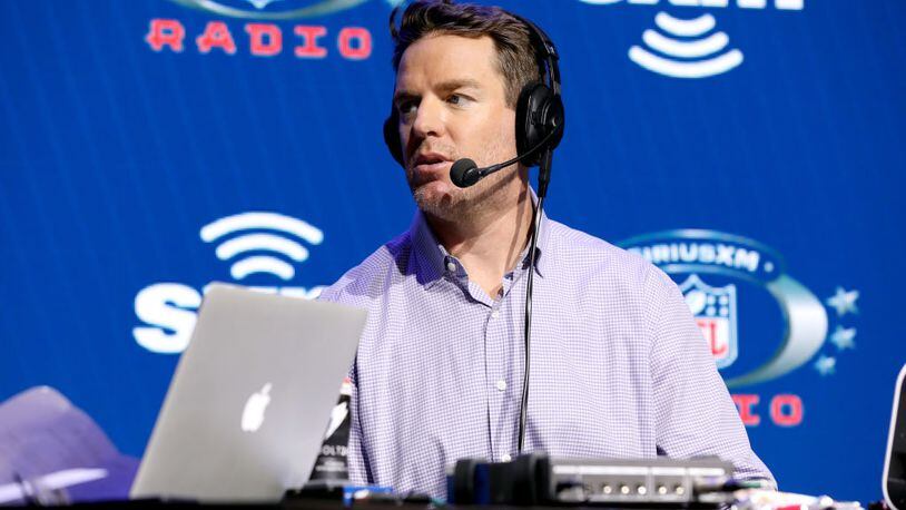 MIAMI, FLORIDA - JANUARY 29: Former NFL player Carson Palmer speaks onstage during day one with SiriusXM at Super Bowl LIV on January 29, 2020 in Miami, Florida. (Photo by Cindy Ord/Getty Images for SiriusXM)