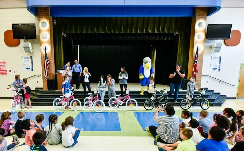 Six Fairwood Elementary students awarded new bikes for perfect attendance