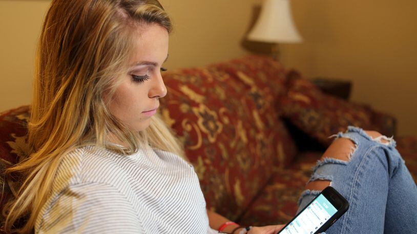 Lakota East student Rachel Butler uses the SuperBetter app to help her recover from a concussion. (CONTRIBUTED/THE OHIO STATE UNIVERSITY)