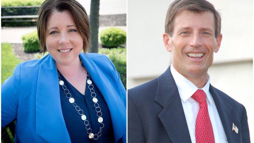 Ann Becker (left) and David Corfman are running for West Chester Twp. trustee in November 2019.