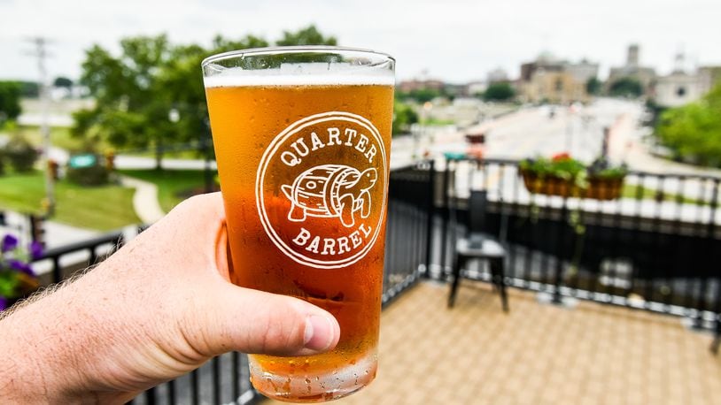 Quarter Barrel Brewery + Pub’s rooftop dining area opened at 103 Main St. in Hamilton last June, four months after the restaurant opened. Owners closed the restaurant and its Oxford counterpart on Jan. 3, 2019. NICK GRAHAM/STAFF