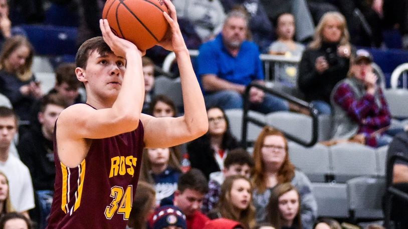 Max Stepaniak is the Ross Rams leading scorer this season. The Rams last week clinched the SWOC title. NICK GRAHAM/STAFF