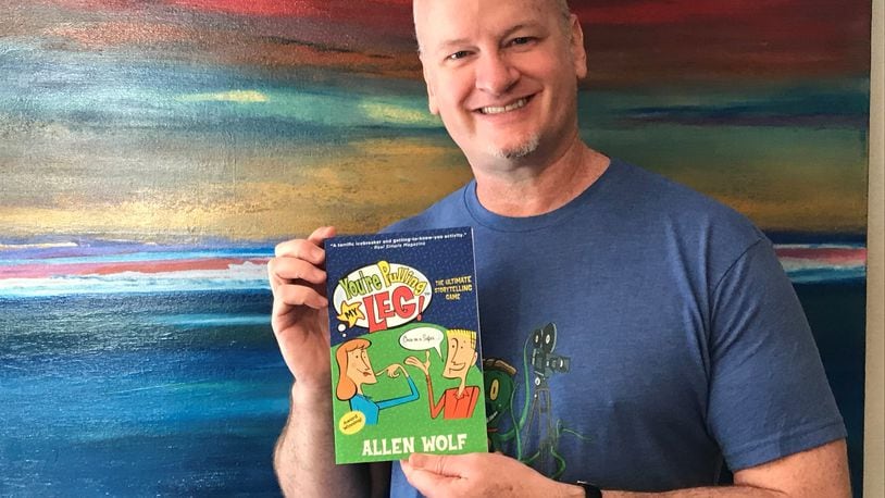 Allen Wolf with his newly released version of "You're Pulling My Leg!"