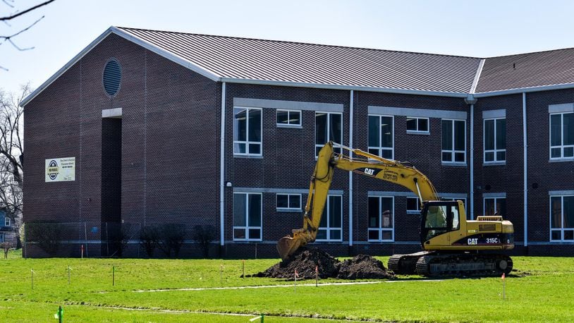 Construction work has started on a $10 million expansion project at Rosa Parks Elementary School in Middletown. NICK GRAHAM / STAFF
