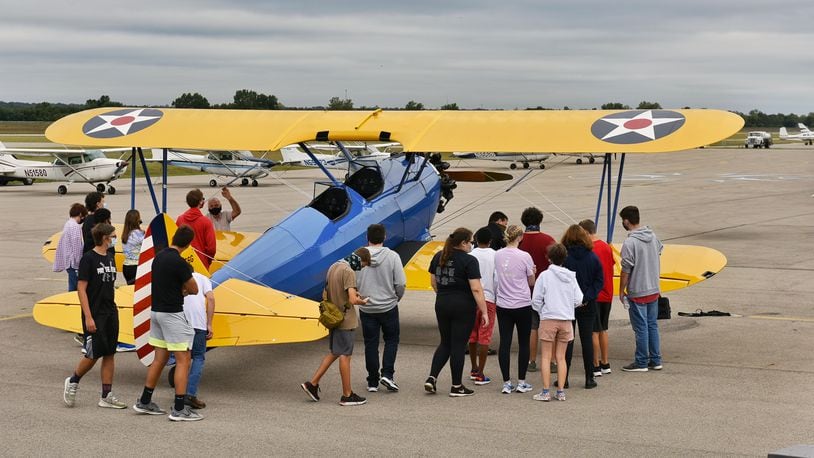 Now in its second year, the Butler Tech Aviation Exploration program - at the Middletown Regional Airport - is growing and adding more planes to be used for hands-on studies. The program also trains students in drone piloting, a booming industry. (Photo By Nicholas Graham\Journal-News)