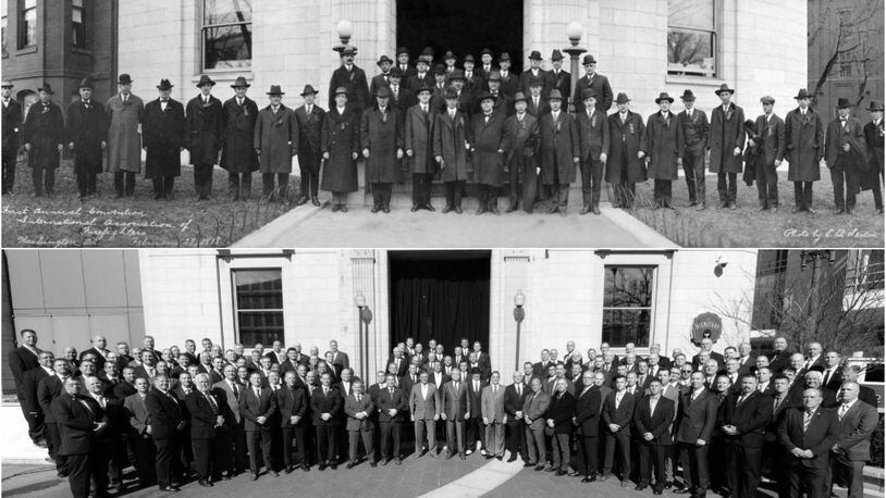 The International Association of Fire Fighters was formed in Washington, D.C. on February 28, 1918 (above). The IAFF Local 20, one of the 66 charters that make up the organization recently made a trip to the nation’s capital to celebrate its 100th birthday (below).