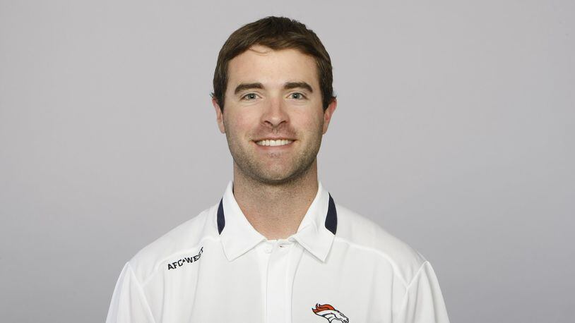 ENGLEWOOD, CO - CIRCA 2011: In this handout image provided by the NFL, Brian Callahan of the Denver Broncos poses for his NFL headshot circa 2011 in Englewood, Colorado. (Photo by NFL via Getty Images)