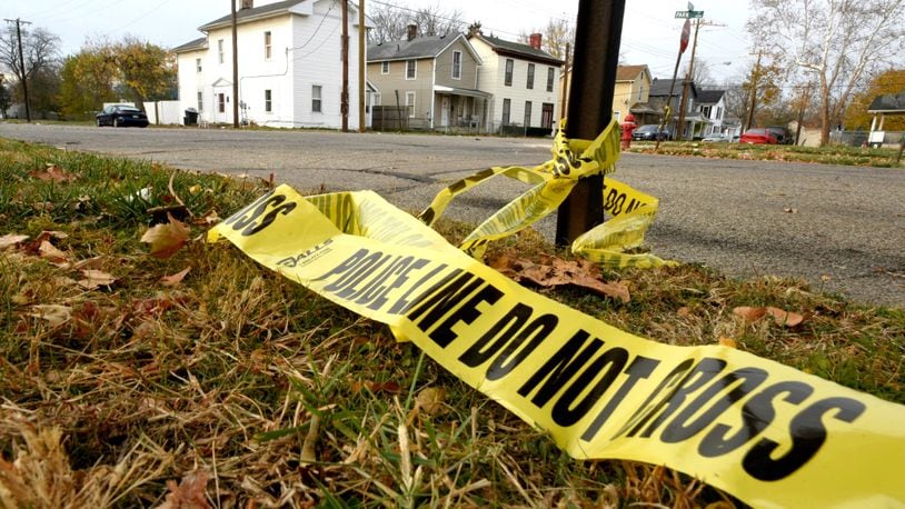 Up to three people were initially reported shot in the 300 block of Park Street in Middletown, the second shooting in the city Nov. 21, 2016. NICK GRAHAM/STAFF