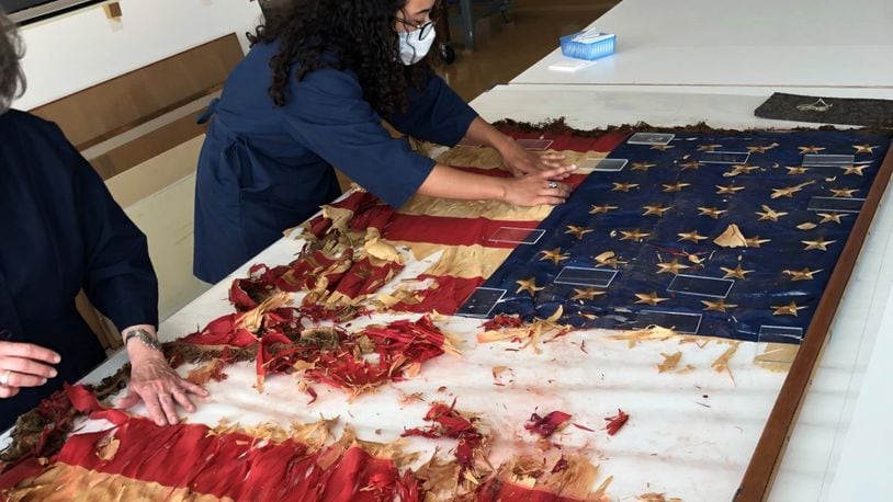 In July 2020, preservationists in Cleveland meticulously unrolled an American flag from its pole that was flown during the Civil War by the 35th Regiment of the Ohio Volunteer Infantry — also known as "the Butler Boys" for the county most soldiers came from. CONTRIBUTED