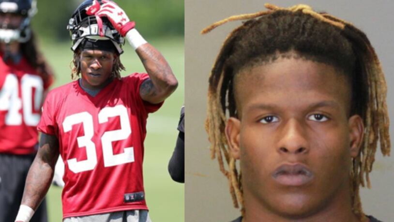 Justin Crawford, who briefly signed with the Atlanta Falcons, has been accused of having sex with a 12-year-old child.