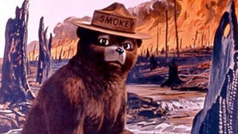 The late Richard Black of Kettering is the original painter of Smokey the Bear who turned 75 today. CONTRIBUTED