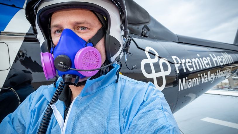 Premier Health has acquired and implemented aviation-specific masks for CareFlight Air and Mobile Services. The P100 Tiger Performance Masks are utilized industry wide for air medical transport. The high-quality, aviation-specific, reusable P100 respirator masks protect up to 99.97% of airborne particles. PREMIER HEALTH