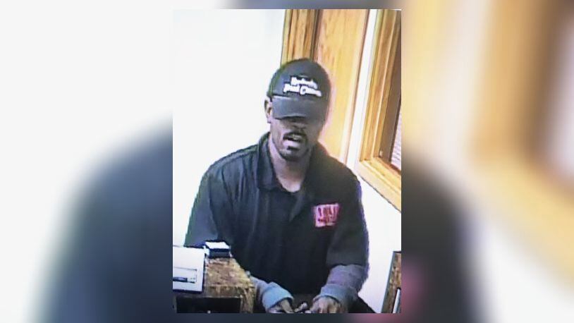Photo of suspect in the bank robbery suspect MIDDLETOWN DIVISON OF POLICE