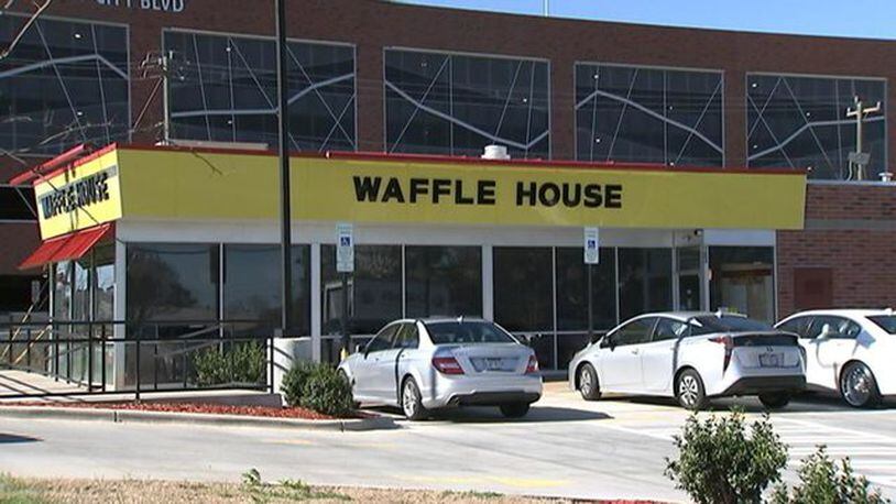A hit-and-run that started at a Waffle House Saturday morning ended in a shootout on University of North Carolina at Charlotte campus. (Photo: WSOCTV.com)