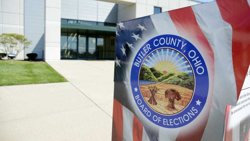 The Butler County Board of Elections office. MICHAEL D. PITMAN/STAFF
