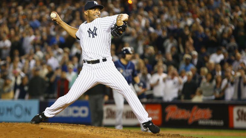 Mariano Rivera saved 652 games in the regular season and 42 more in the postseason during his 19-year career with the New York Yankees.