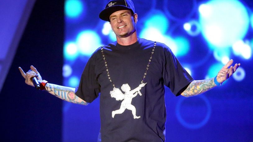 HOLLYWOOD, CA - FEBRUARY 17:  Recording Artist Vanilla Ice performs onstage at the 3rd Annual Streamy Awards at Hollywood Palladium on February 17, 2013 in Hollywood, California.  (Photo by Frederick M. Brown/Getty Images)