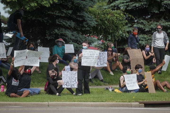 PHOTOS: Tear gas used at Beavercreek protest at busy intersection