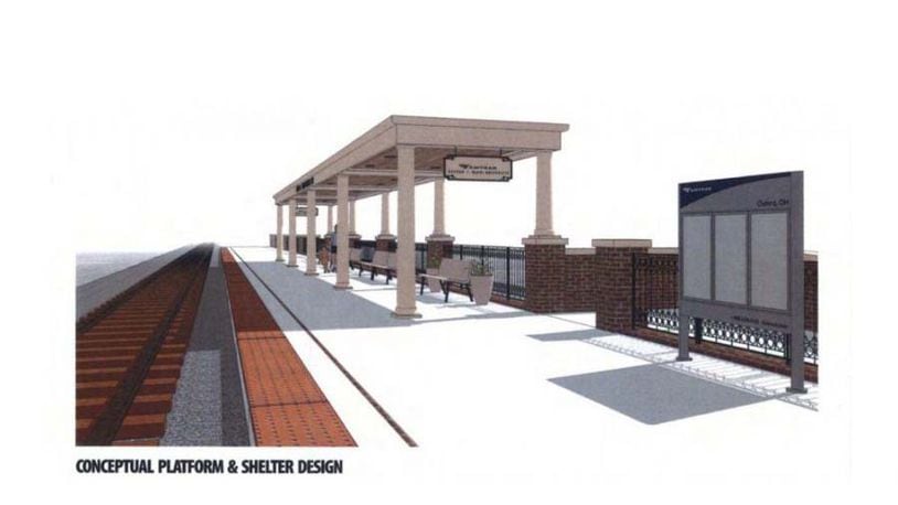 A planned Amtrak platform near Chestnut Fields in Oxford is set to be under construction by 026. CONTRIBUTED