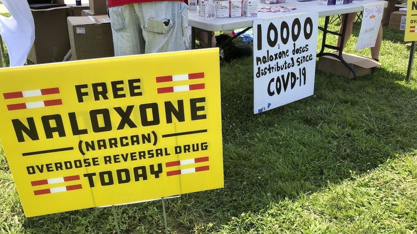 More than 107,000 Americans died of drug overdoses last year, setting another tragic record in the nation’s escalating overdose epidemic, the Centers for Disease Control and Prevention estimated this week. (AP Photo/John Raby, File)