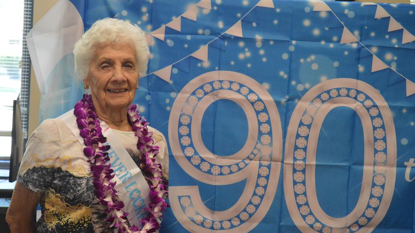 Loma Wynn was given a surprise 90th birthday party June 30 at Oxford Seniors, where she has been a member for 30 years taking an active role in a variety of capacities. BOB RATTERMAN/CONTRIBUTED