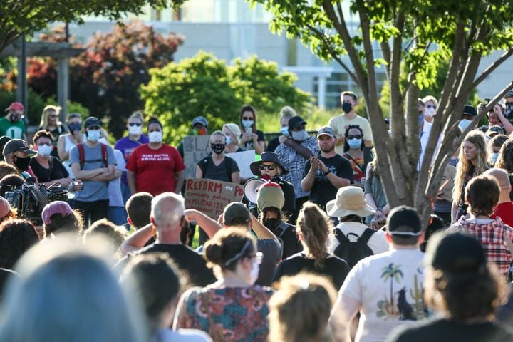 PHOTOS Crowd gathers at West Chester protest