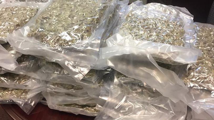 Authorities seized roughly 70 pounds of marijuana at a nail salon in Watkinsville, Georgia on Thursday night, according to the Oconee County Sheriff’s Office.