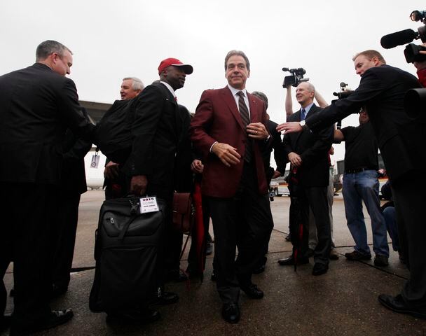 Ohio State, Alabama arrive in New Orleans