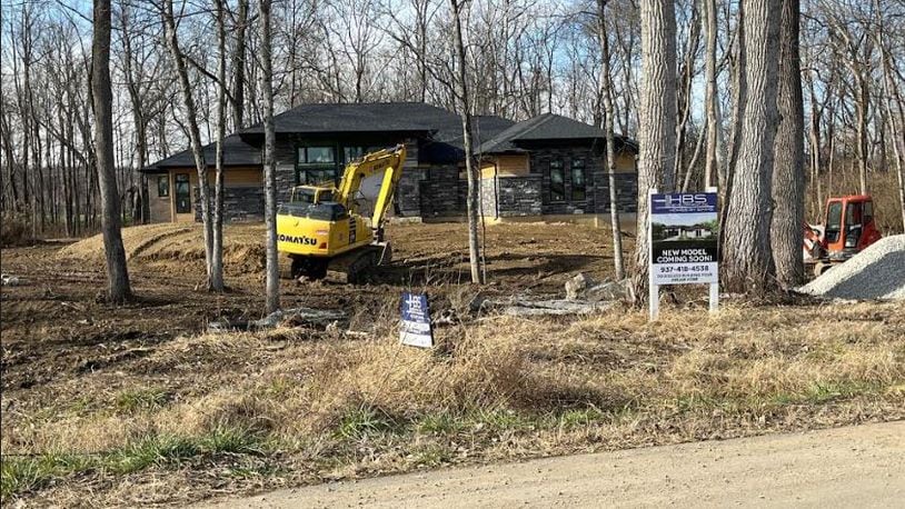 This home is under construction at the Country Creek subdivision off Ohio 741 in Clearcreek Twp. Warren County is the fastest growing county in the metro Dayton region according to U.S. Census bureau and state data since 2000. ED RICHTER/STAFF