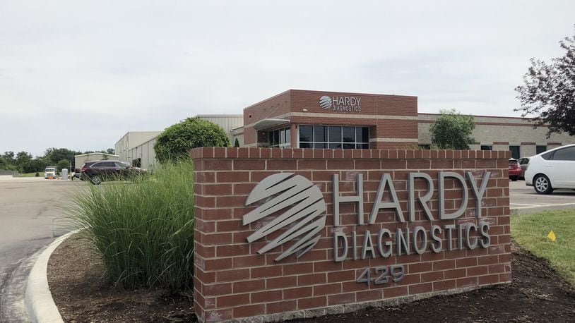 Hardy Diagnostics in Springboro plans to begin producing products used in diagnosing COVID-19. STAFF/LAWRENCE BUDD