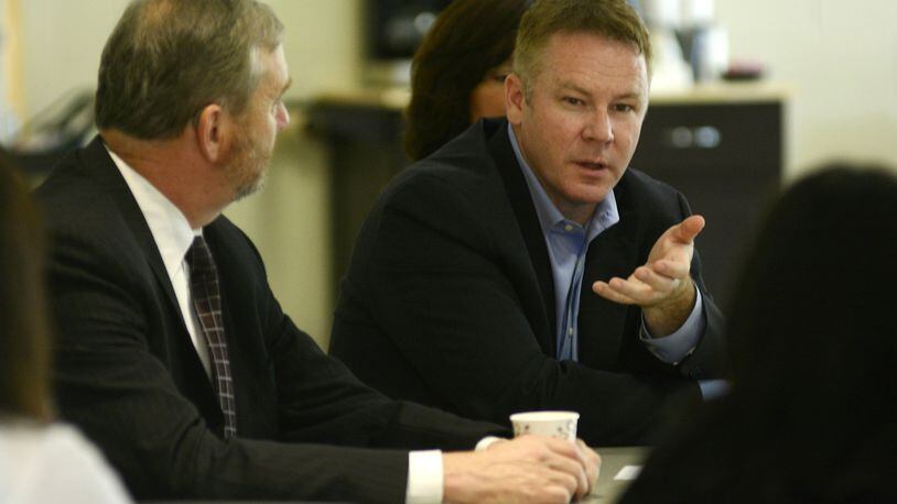 U.S. Rep. Warren Davidson, (R-Troy), is set to be the featured guest in a Small Business Roundtable Thursday, Feb. 23, 2017, at the Greater Hamilton Chamber of Commerce. STAFF FILE PHOTO