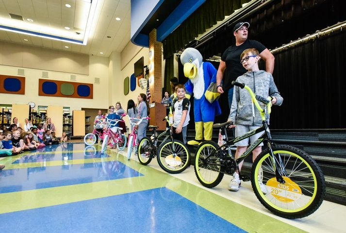 Six Fairwood Elementary students awarded new bikes for perfect attendance