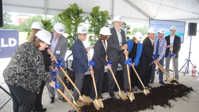 Mercy Health officials broke ground Tuesday, July 31, 2018, on a new $14 million medical office complex on the southwest corner of Mason-Montgomery Road and Parkway. The facility is expected to open in the summer of 2019. ERIC SCHWARTZBERG/STAFF