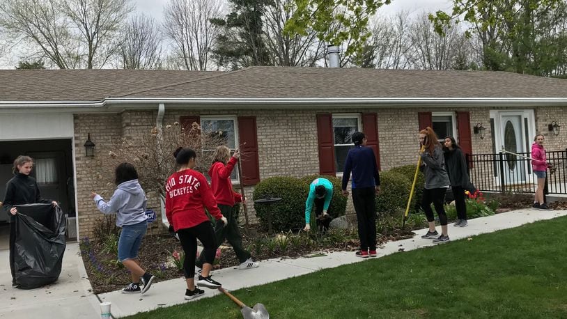 A group of Lakota students volunteered in the semi-annual Random Acts of Simple Kindness Affecting Local Seniors (RASKALS) event in West Chester Twp. last year.